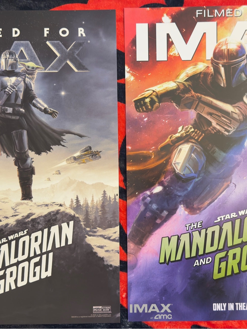 THE MANDALORIAN AND GROGU-13x19 AMC IMAX Limited Edition PROMO Posters-WEEK 2&3